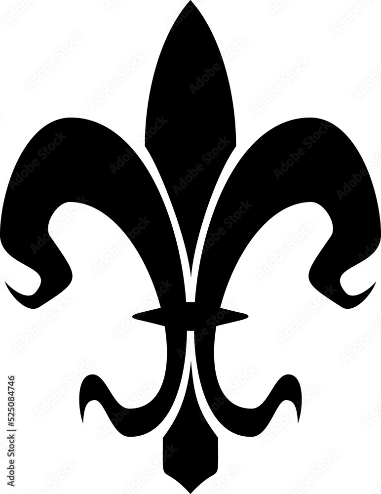 Fleur-de-lis Catholic saints decorative motif Fleur-de-lis Catholic saints decorative motif