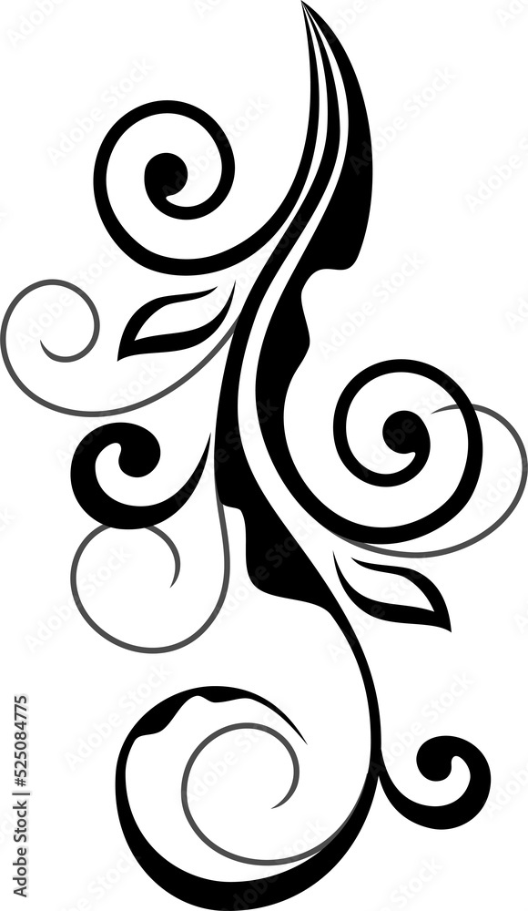 Flourish embellishment vector floral element Flourish embellishment vector floral element