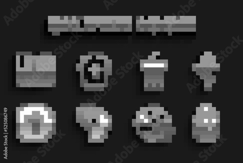Set Priest, Christian cross, Easter egg, with globe, Church sermon tribune, Holy bible book and Pope hat icon. Vector