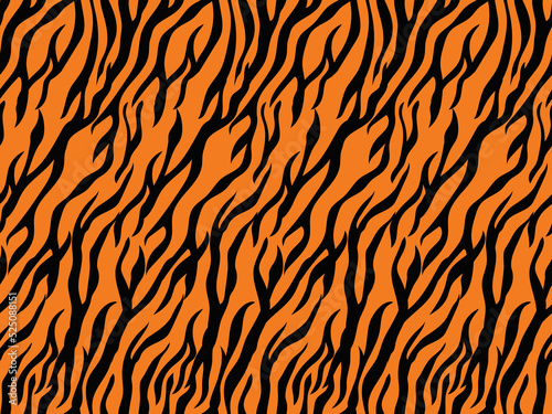 tiger skin animal print fashion collection background zoo safari seamless pet pattern background