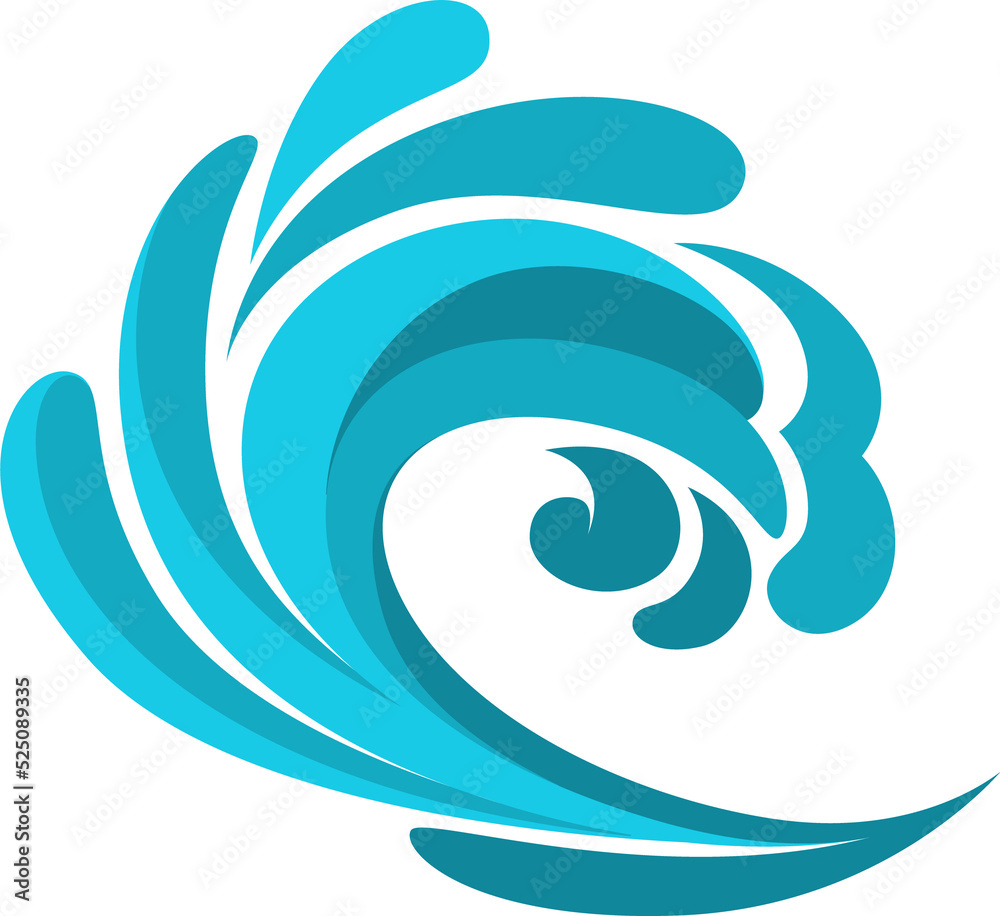 Ocean or sea wave isolated marine drops Ocean or sea wave isolated marine drops
