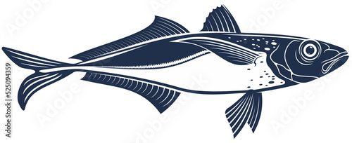 Bluefish mascot isolated mackerel tuna fish icon