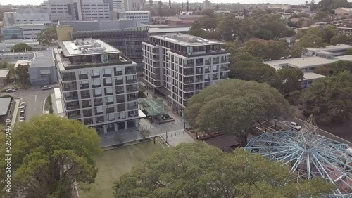 sydney's eastern suburbs with a kids playground. new developed areas 2020 photo