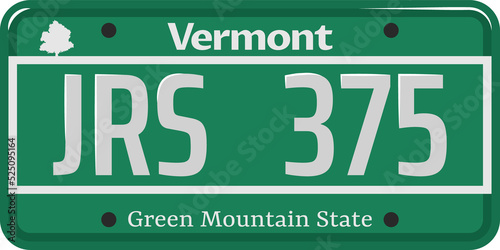 Vehicle registration number plate of American states and city. Vector set of car license number plate