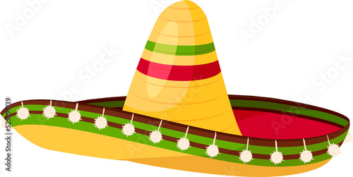 Mexican sombrero hat, Mexico traditional culture photo