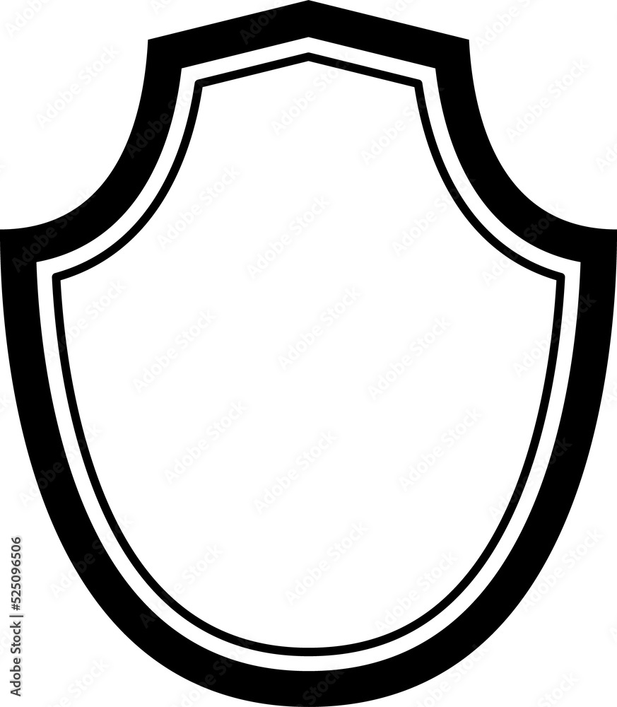 Heraldic shield, coat of arms heraldry symbol Heraldic shield, coat of arms heraldry symbol
