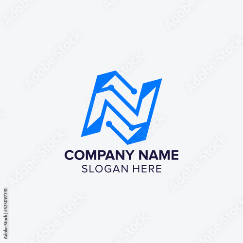 Free Download LETTER LOGO N - GFXLoad