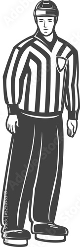 Photography Ice hockey referee isolated official judge man