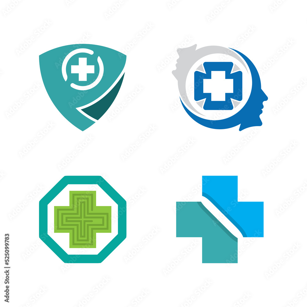 Health medical logo template vector Health medical logo template vector