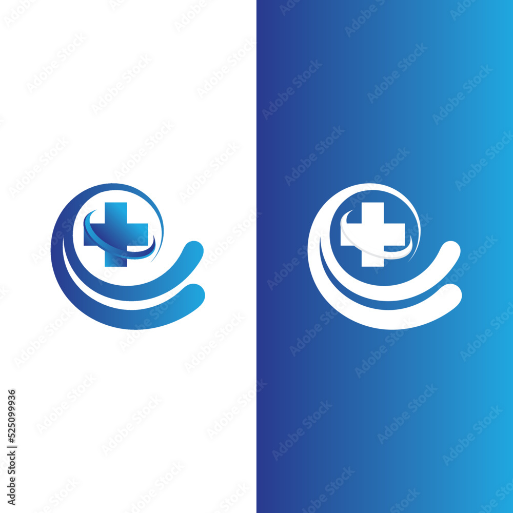 Health medical logo template vector Health medical logo template vector