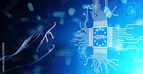 Murais de parede GDPR Data Protection Regulation European Law Cyber security compliance