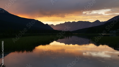 Sunset Beauty Creek, Icefield Parkway, Canada © Juli M.