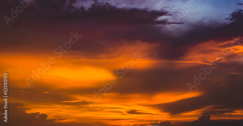 Abstract cloudy background, beautiful natural streaks of sky and clouds,Red sky at sunset