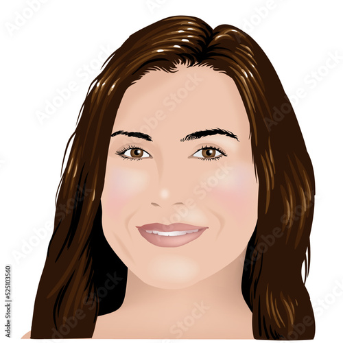 viso di donna castana