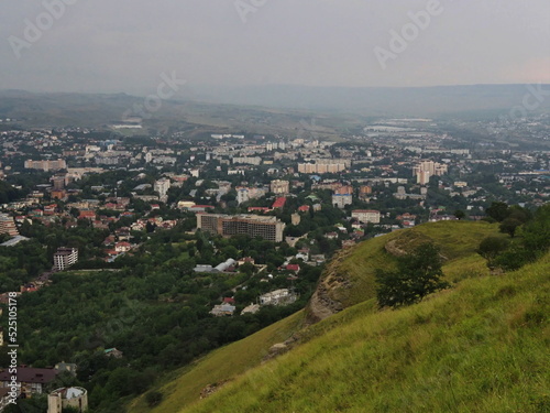 Mountain landscapes. View of the city of Kislovodsk, landscape and picturesque places of the North Caucasus. Russia.