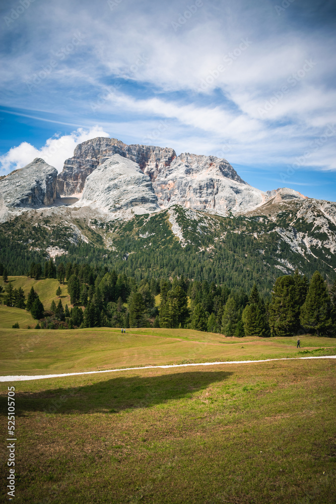 fantastic view on prato piazza and mount specie in trentino
