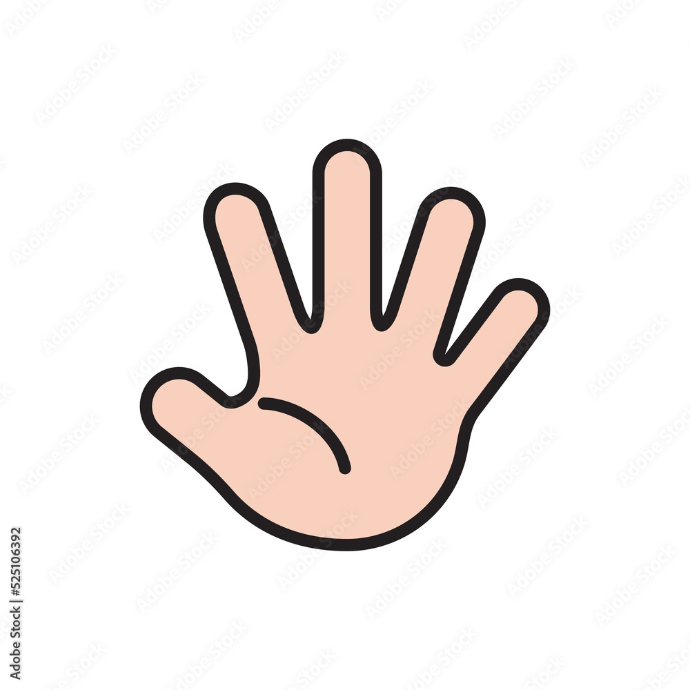 Hand icon. Cartoon hand wearing gloves to prevent virus The concept of hand washing kills bacteria Hand icon. Cartoon hand wearing gloves to prevent virus The concept of hand washing kills bacteria