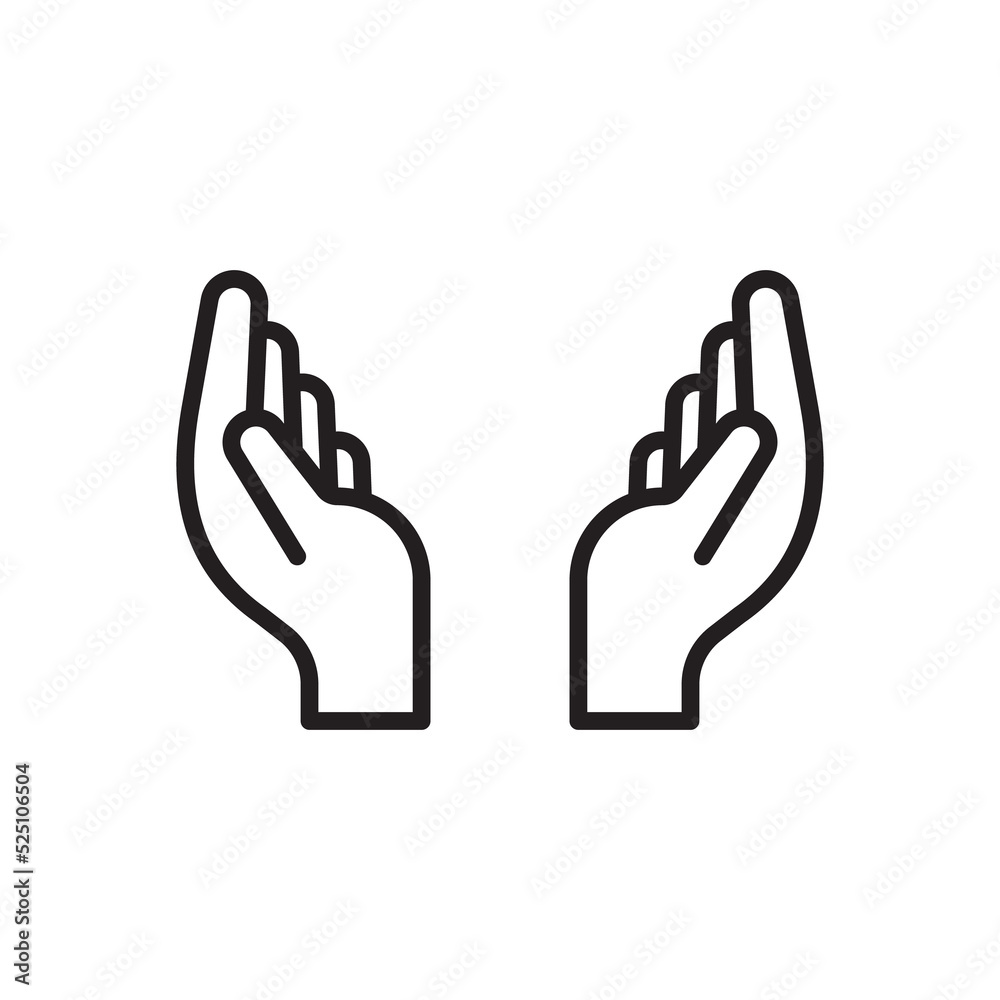 Hand icon. Cartoon hand wearing gloves to prevent virus The concept of hand washing kills bacteria Hand icon. Cartoon hand wearing gloves to prevent virus The concept of hand washing kills bacteria