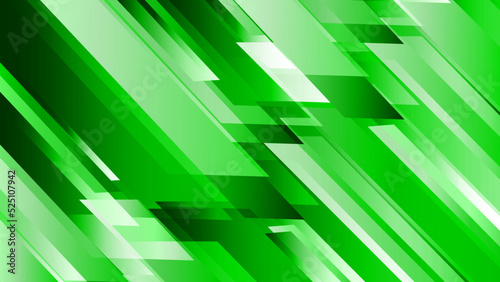 Abstract Geometry Green Background Template Design