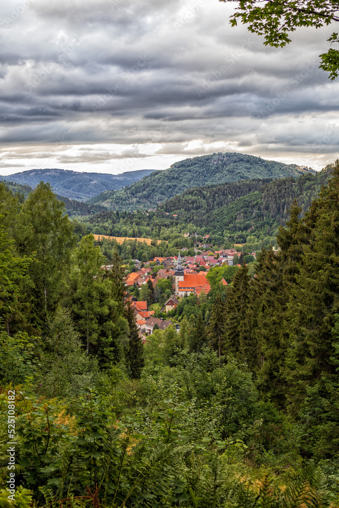 Rund um Lautenthal, Goslar, Harz, Bergbau, Bergbauleerpfad, Wandern und Panorama