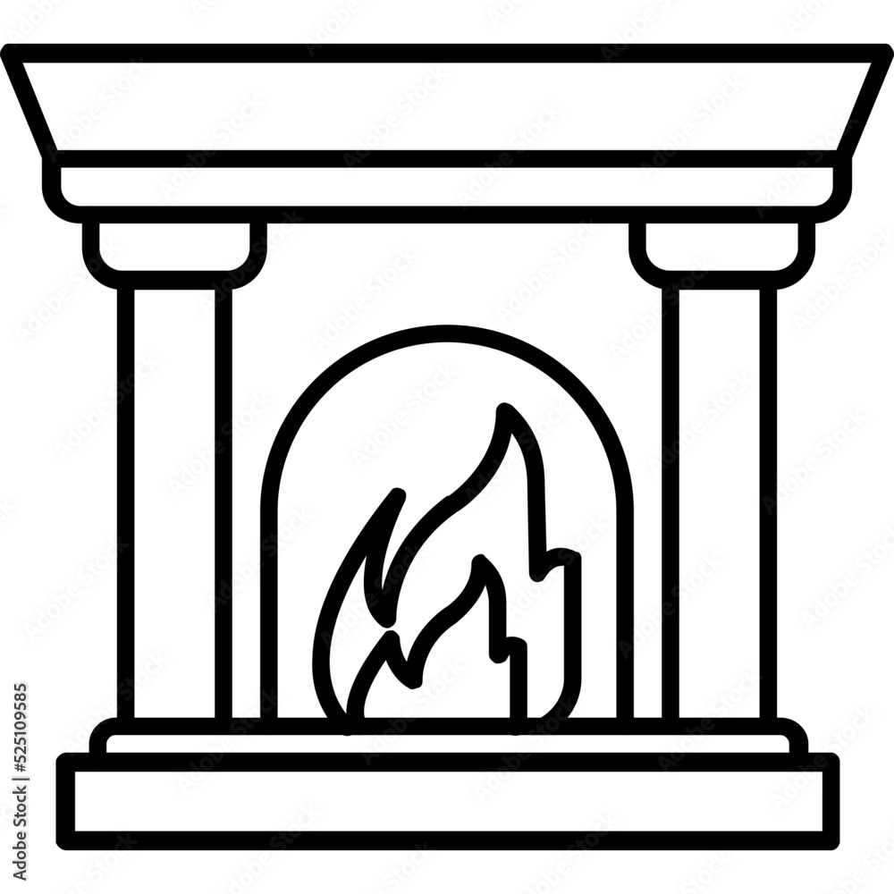 Fireplace Icon Fireplace Icon