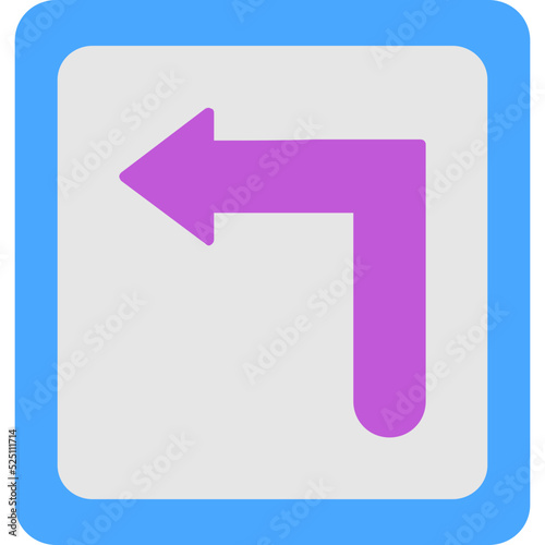 Free Download Turn Left Icon - GFXLoad