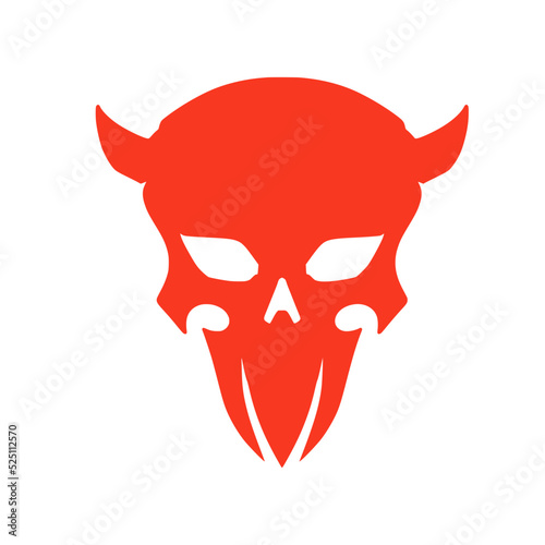 red devil head mascot logo