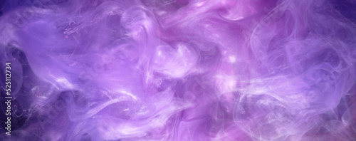 Purple lilac multicolored smoke abstract background, acrylic paint underwater explosion © amixstudio