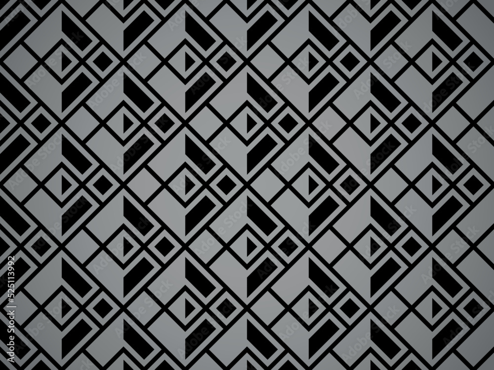 Abstract geometric pattern. A seamless vector background. Black and gray ornament. Graphic modern pattern. Simple lattice graphic design Abstract geometric pattern. A seamless vector background. Black and gray ornament. Graphic modern pattern. Simple lattice graphic design