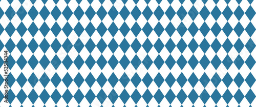 Oktoberfest bavarian blue pattern, Abstract geometric Rhomb pattern used for wallpaper, diamond fills, web page background. traditional ornament for fashion textile, cloth, rhombu, vector.