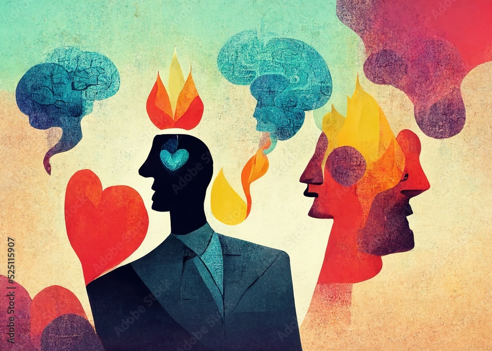 Emotional intelligence to fuel your work performance Stock Illustration ...