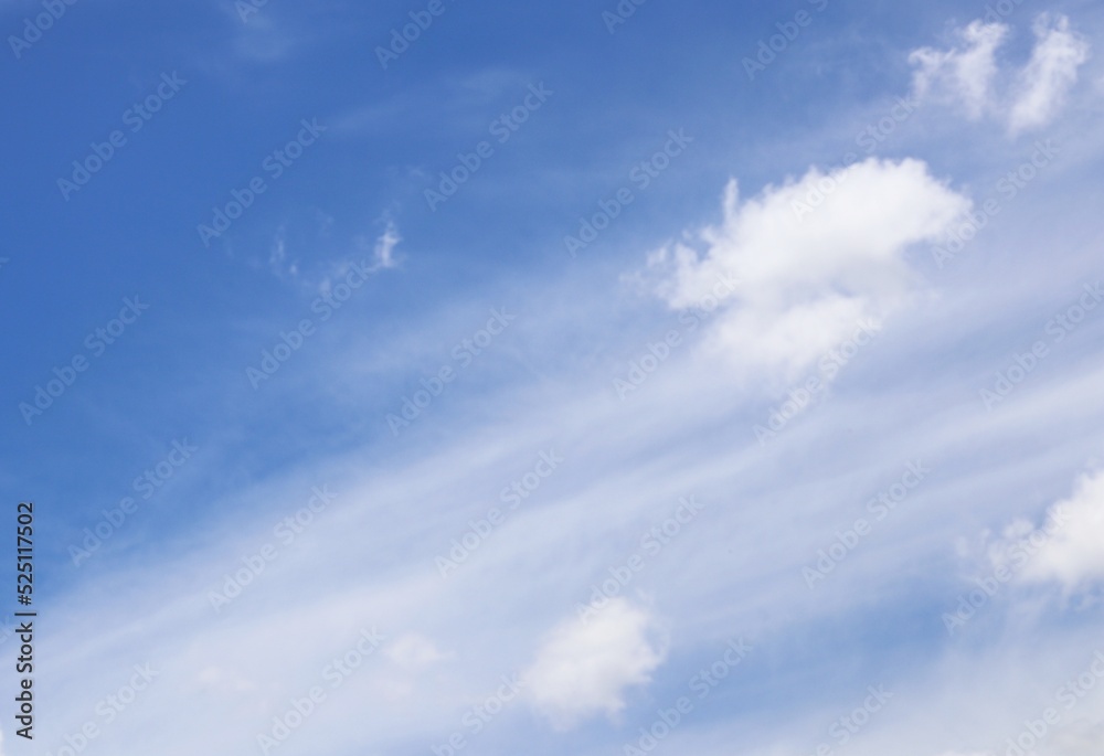 sky background with floating clouds