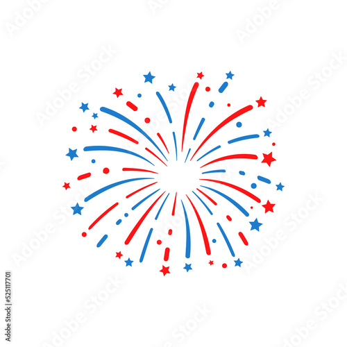 The 4 th of july. American flag fireworks. For celebrating America's Independence Day