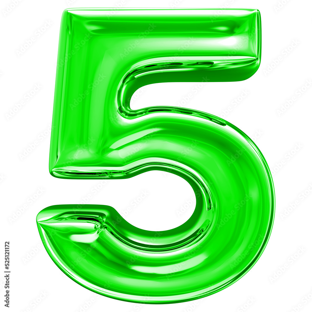 3d number 5 3d number 5
