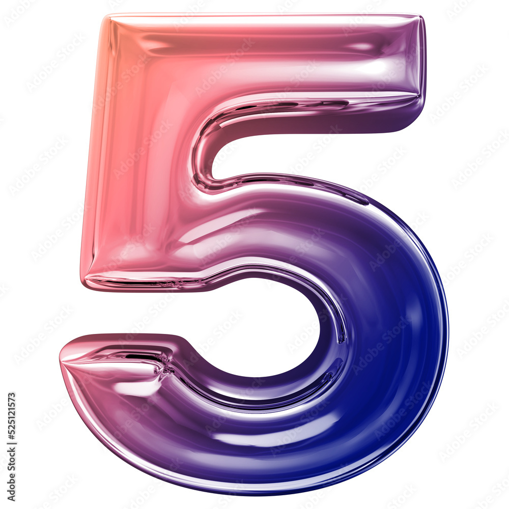 3d number 5 3d number 5
