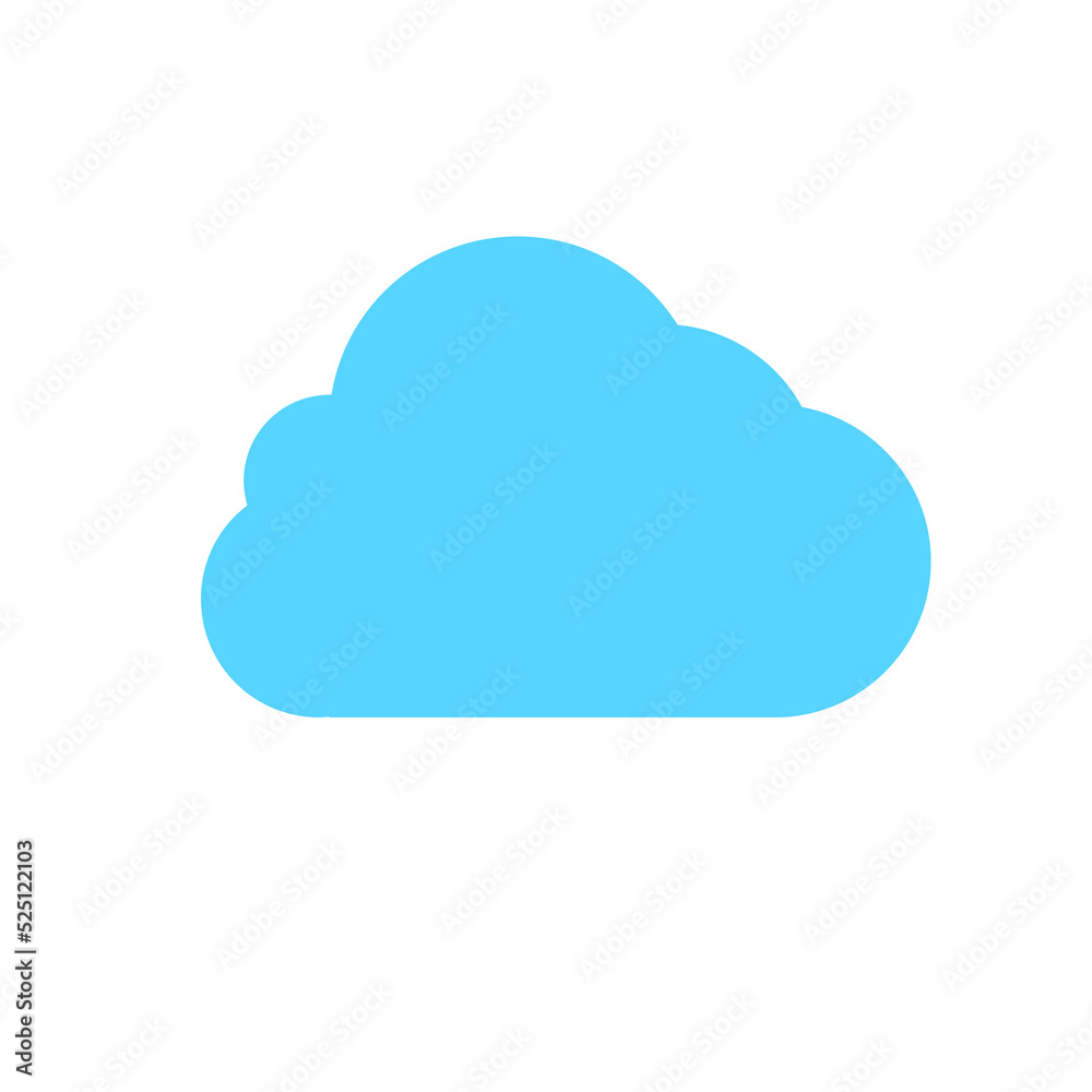 Simple cloud set design vector Isolated on background Simple cloud set design vector Isolated on background