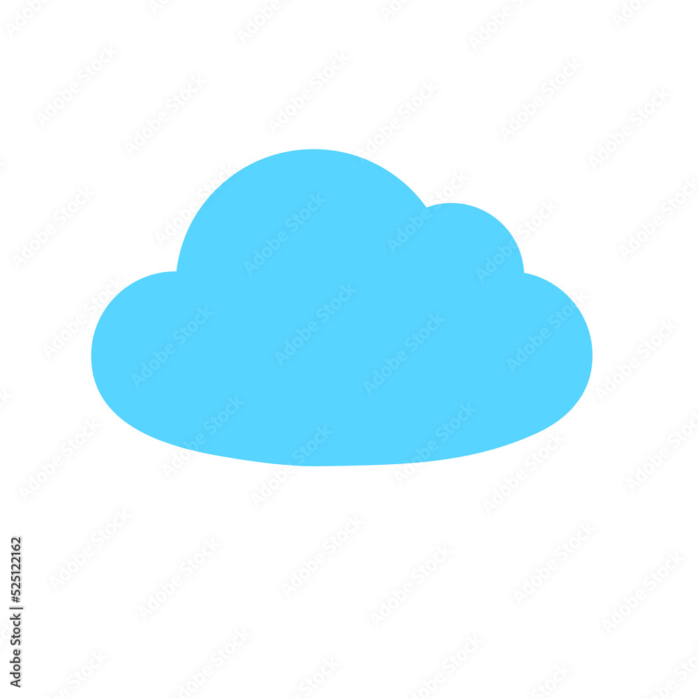 Simple cloud set design vector Isolated on background Simple cloud set design vector Isolated on background