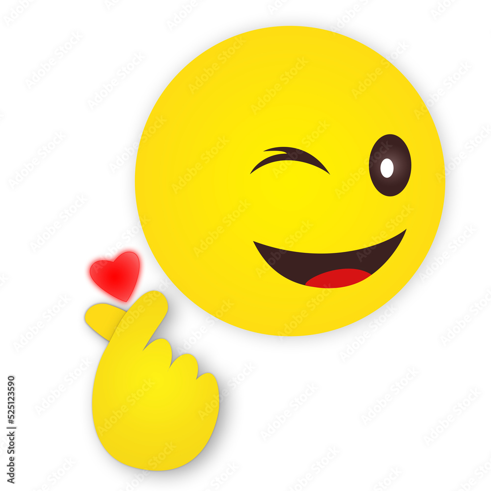 happy smiley face, hand with heart symbol korean love sign gesture of love dorama smiley symbols, Emoji smiley love couple character vector design. Smiley emojis and emoticon in love facial expression happy smiley face, hand with heart symbol korean love sign gesture of love dorama smiley symbols, Emoji smiley love couple character vector design. Smiley emojis and emoticon in love facial expression