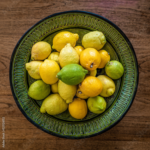lemons in a bowl