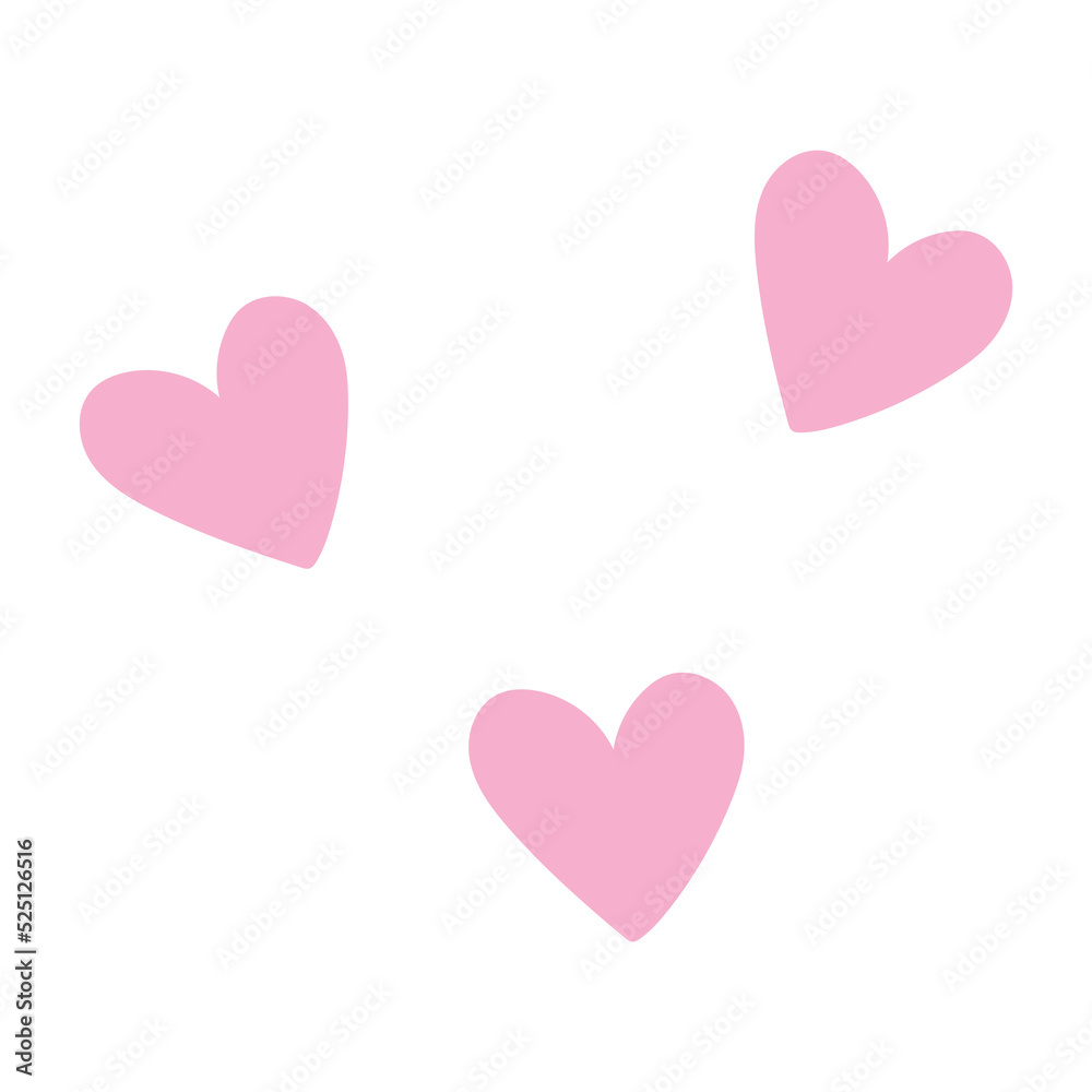 3 Hearts icon. Decorative element. Vector isolated illustration 3 Hearts icon. Decorative element. Vector isolated illustration