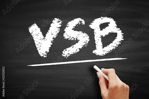 VSB - Very Small Business acronym, business concept on blackboard photo