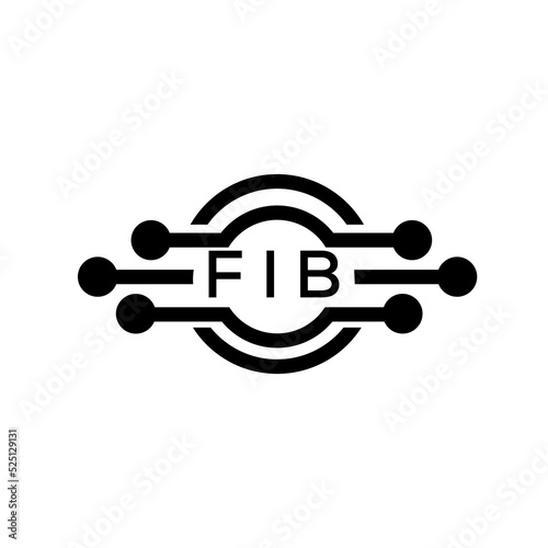 FIB letter logo. FIB best white background vector image. FIB Monogram logo design for entrepreneur and business.	
