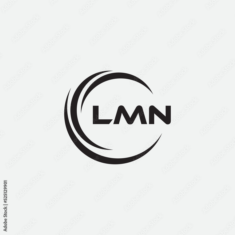LMN letter logo design on WHITE background. LMN creative initials letter logo concept. LMN letter design LMN letter logo design on WHITE background. LMN creative initials letter logo concept. LMN letter design