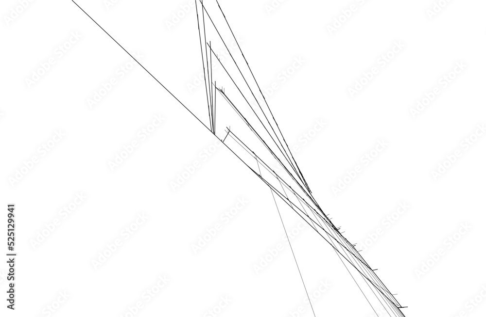 Modern architecture vector 3d illustration Modern architecture vector 3d illustration