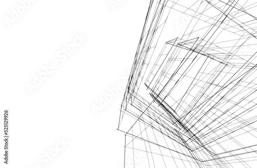 Modern architecture vector 3d illustration © Yurii Andreichyn