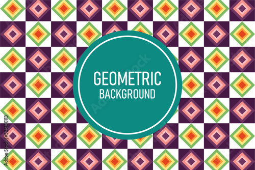 Colorful abstract flat geometric background
