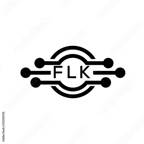 FLK letter logo. FLK best white background vector image. FLK Monogram logo design for entrepreneur and business.	
 photo