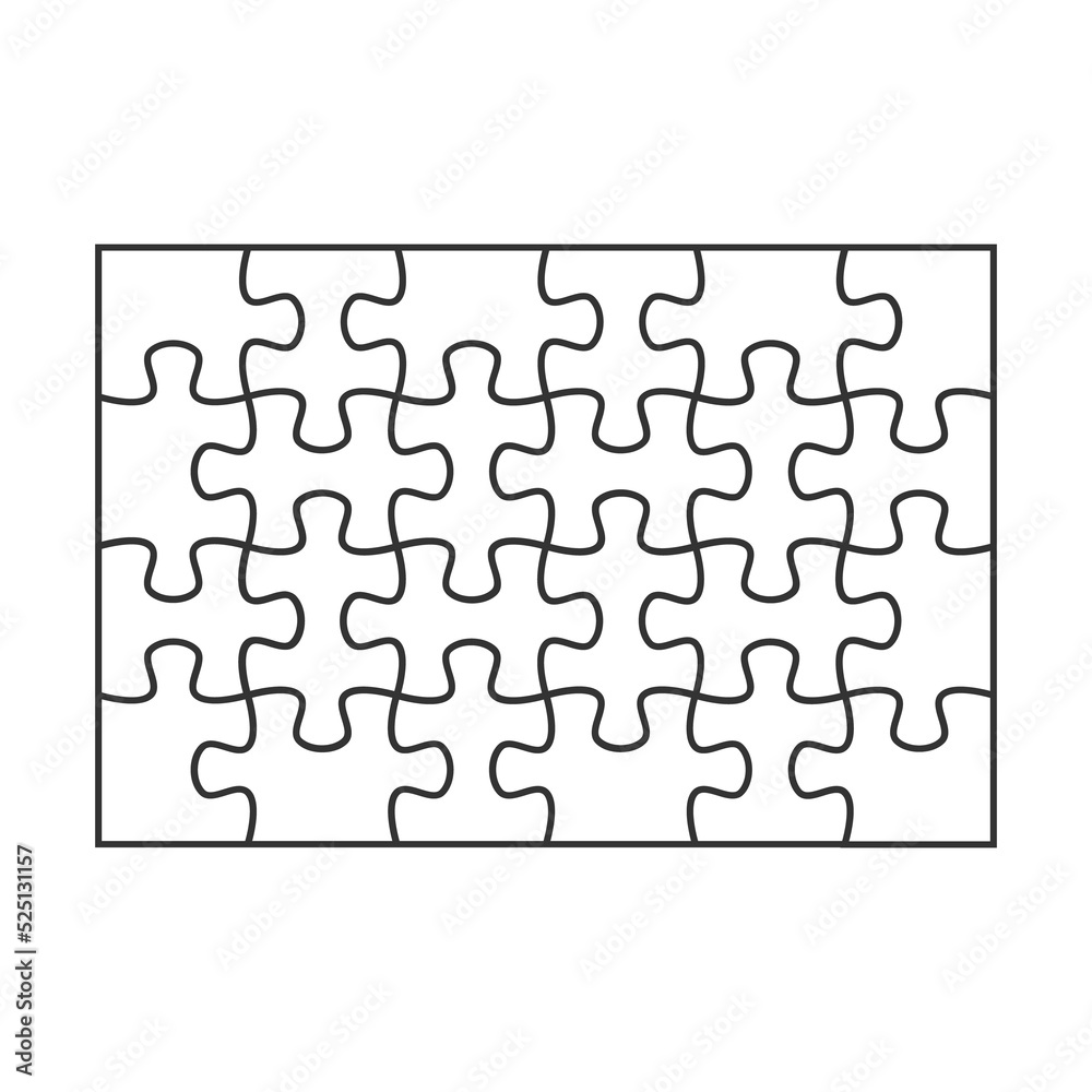 Mockup Jigsaw Puzzle for overlapping puzzles in the game per picture. isolate on white background. Mockup Jigsaw Puzzle for overlapping puzzles in the game per picture. isolate on white background.