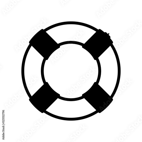 Lifebuoy Icon Logo Vector Symbol. Lifeguard Icon