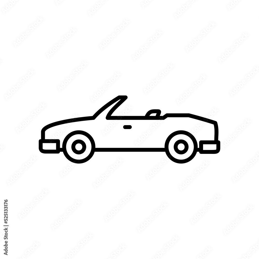 sports car icon vector illustration logo template for many purpose. Isolated on white background.